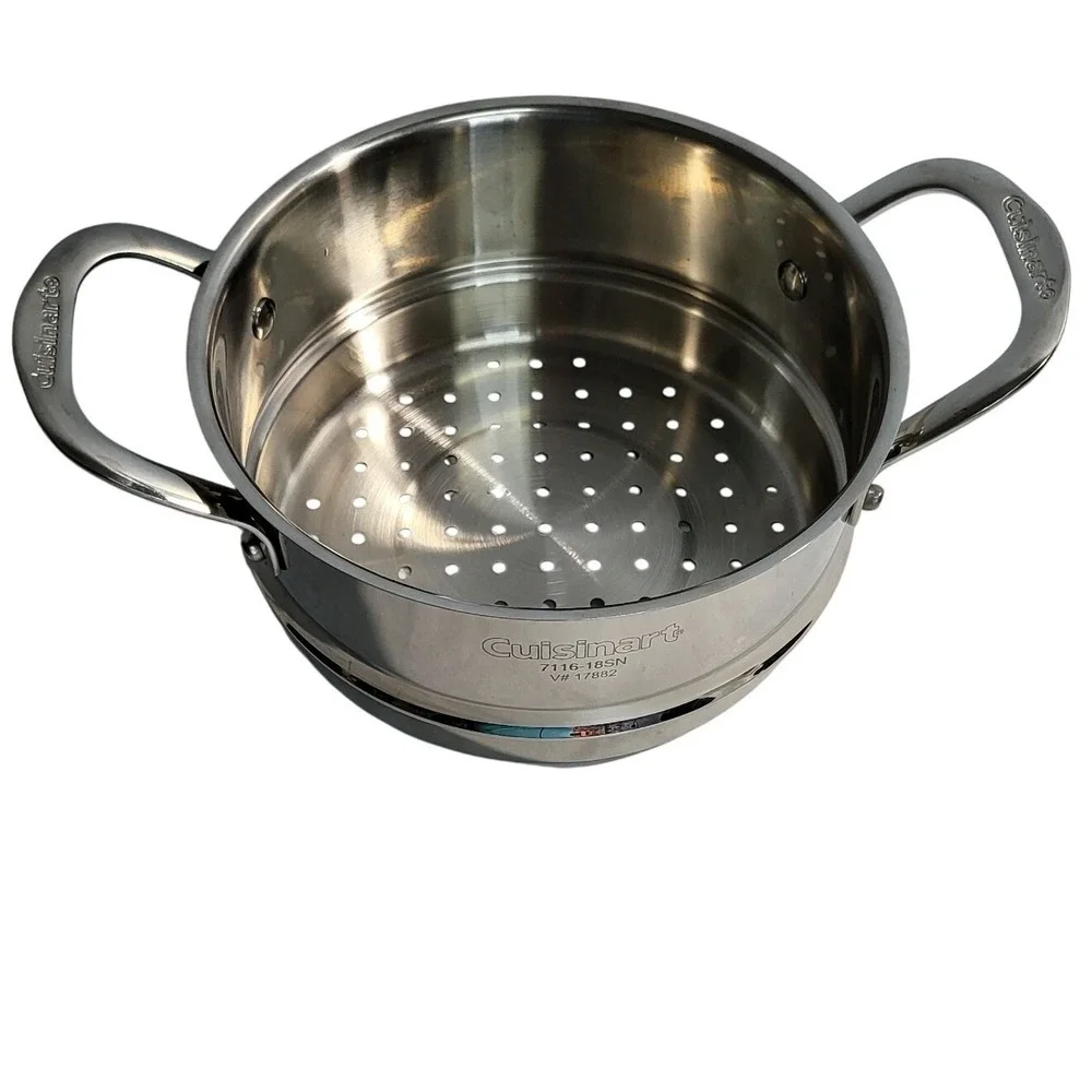Cuisinart Steamer Insert Stainless Steel CookwareKitchen Accessory Size 4 Quarts